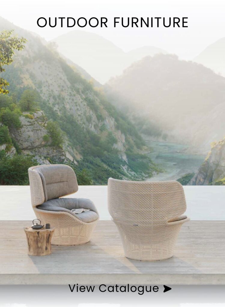 Outdoor Furniture Mini Banner - White